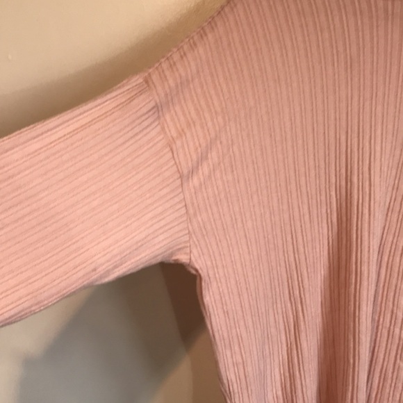 AE American Eagle Plush Hoodie sweater blush pink size Large - Picture 5 of 11